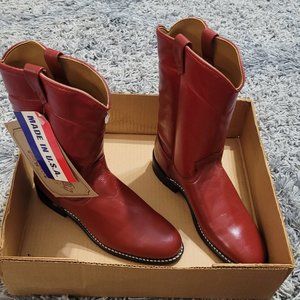 Women's red boots